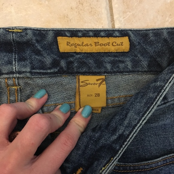 Boot Cut Seven Jeans - Picture 3 of 6